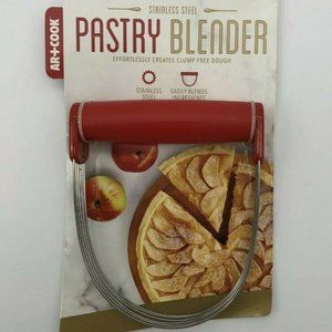 Art & Cook Stainless Steel Pastry Blender/Dough Cutter/Flour Mixer Cake - Red